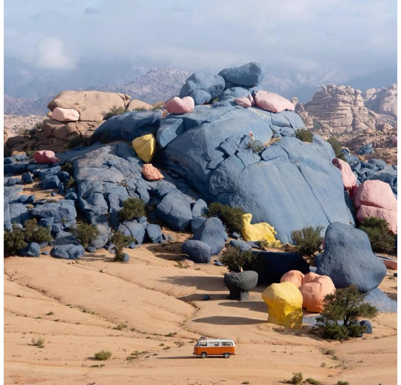 Colorful Painted Rock Formations